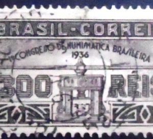 Selo postal comemorativo do Brasil de 1936 - C 105 N