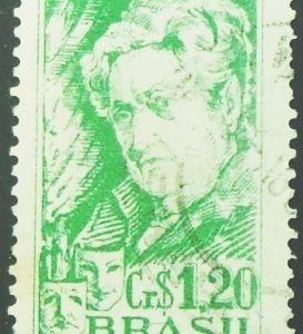 Selo postal do Brasil de 1954 Apolônia Pinto U