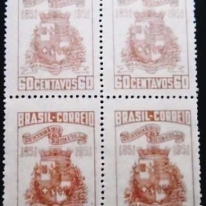 Quadra de selos postais do Brasil de Joinville M QD