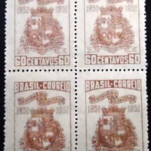 Quadra de selos postais do Brasil de Joinville M QD