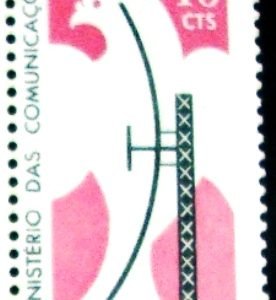 Selo postal do Brasil de 1967 Ministério das Comunicações - C 571 N