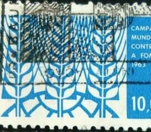 Selo postal do Brasil de 1963 Campanha Contra Fome - C 492 NCC