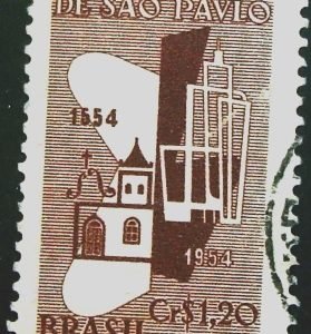Selo postal Comemorativo do Brasil de 1954 - C 328 U