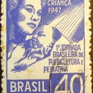 Selo postal comemorativo do Brasil de 1947 - C 234 U