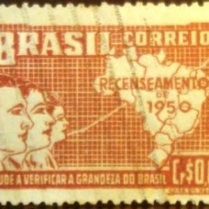 Selo postal comemorativo do Brasil de 1950 - C 254 U