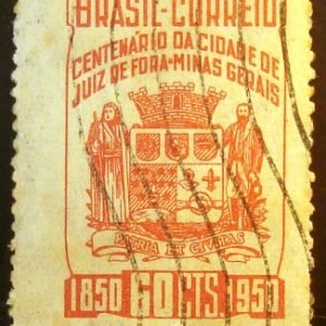 Selo postal comemorativo do Brasil de 1950 - C 258 U