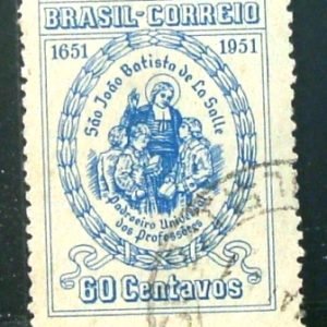 Selo postal Comemorativo do Brasil de 1951 - C 263 U