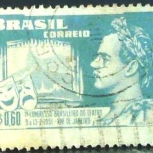 Selo postal Comemorativo do Brasil de 1951 - C 265 U