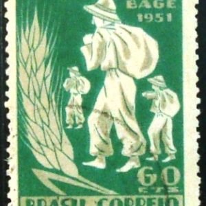 Selo postal comemorativo do Brasil de 1951 - C 272 U