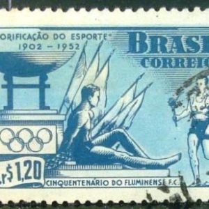 Selo postal comemorativo do Brasil de 1951 - C 282 U