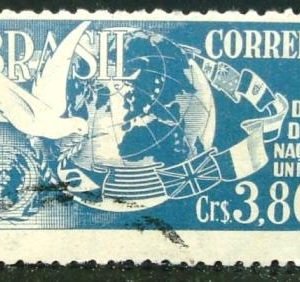 Selo postal comemorativo do Brasil de 1951 - C 286 U