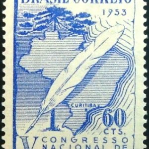 Selo posttal Comemorativo do Brasil de 1953 - C 312 N