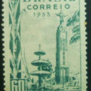 Selo postal do Brasil de 1953 Crato N