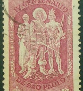 Selo postal Comemorativo do Brasil de 1954 - C 329 U