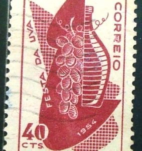 Selo postal Comemorativo do Brasil de 1954 - C 335 U