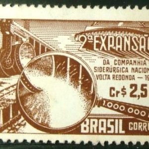 Selo postal Comemorativo do Brasil de 1957 - C 385 N