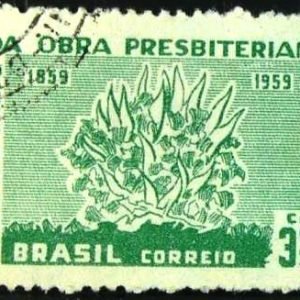 Selo postal de 1959 Obra Presbiteriana - C 444 U