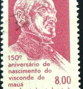 Selo postal do Brasil de 1963 Visconde de Mauá - C 505 U