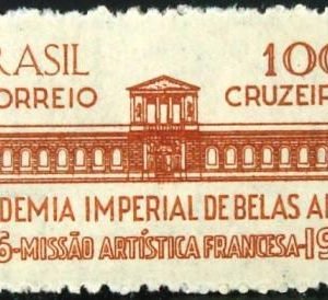Selo postal do Brasil de 1966 Missão Artística Francesa - C 552 N