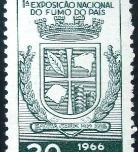 Selo postal do Brasil de 1966 Exposição Nacional Fumo - C 556 N