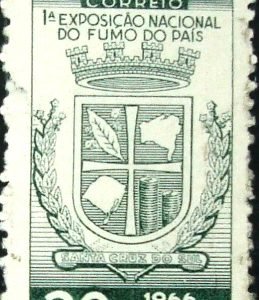 Selo postal do Brasil de 1966 Exposição Nacional Fumo - C 556 u