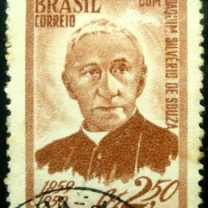 Selo postal de 1959 Joaquim Silvério Souza - C 436 U