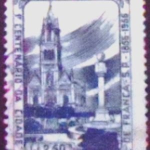 Selo postal comemorativo do Brasil de 1956 - C 379 U