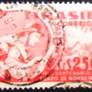 Selo postal de 1956 Corpo de Bombeiros - C 378 U