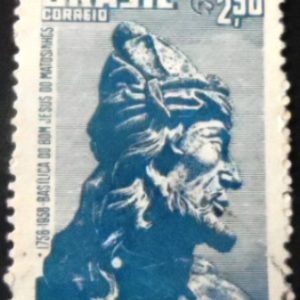 Selo postal do Brasil de 1958 Basílica Bom Jesus