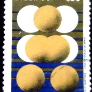 Selo postal do Brasil de 1977 Homenagem ao BNDE U