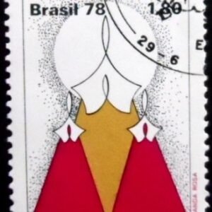 Selo postal do Brasil de 1978 Ação de Graças MCC