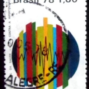 Selo postal do Brasil de 1978 Hipertensão U