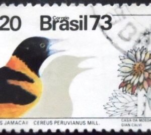 Imagem similar à do selo postal do Brasil de 1973 Jamacuru U