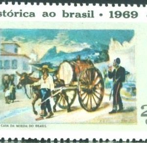 Selo postal do Brasil de 1969 Jean Baptiste Debret