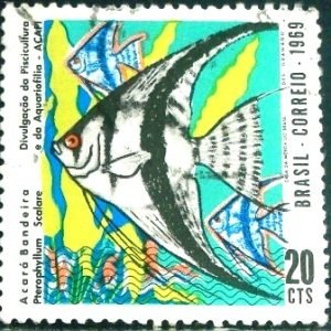 Selo Postal Comemorativo do Brasil de 1969 - C 639 U