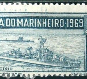 Selo postal do Brasil de 1969 Dia do Marinheiro