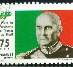 Selo postal do Brasil de 1972 Presidente Thomaz - C 727 M1D