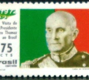 Selo postal do Brasil de 1972 Presidente Thomaz - C 727 N