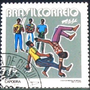 Selo postal do Brasil de 1972 Capoeira - C 746 M1D