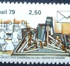 Selo postal do Brasil de 1979 Centro de Triagem
