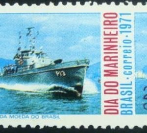 Selo postal do Brasil de 1971 Dia do Marinheiro