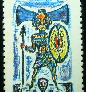 Selo postal do Brasil de 1974 Zumbi - C 830 N