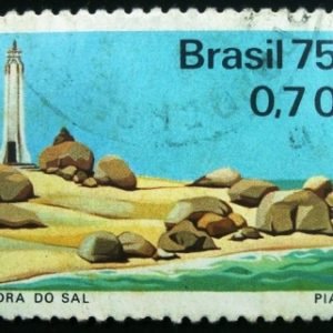 Selo postal Comemorativo do Brasil de 1975 - C 917 U