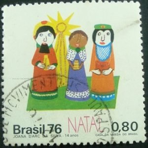 Selo postal do Brasil de 1976 Magos - C 958 U