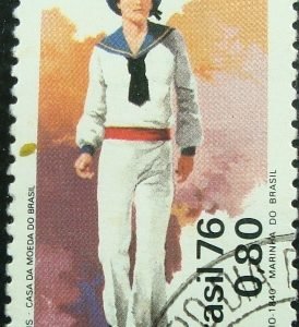 Selo Postal Comemorativo do Brasil de 1976 - C 969 M1D
