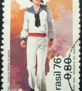 Selo Postal Comemorativo do Brasil de 1976 - C 969 U