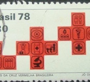 Selo postal comemorativo do Brasil de 1978 - C 1075 U