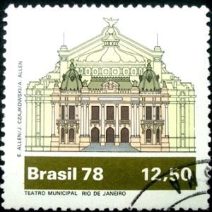 Selo postal comemorativo do Brasil de 1978 - C 1078 U
