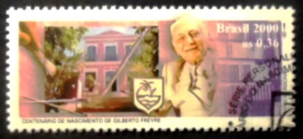 Selo postal do Brasil de 2000 Gilberto Freire MCC