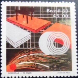 Selo postal do Brasil de 1983 Siderbrás M
